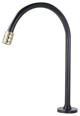 Black and Gold Automatic Restroom Faucet