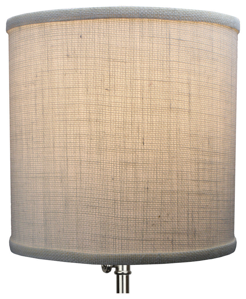 FenchelShades Drum Lampshade 10"x10"x10", Burlap Off White