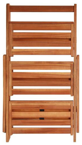 Vidaxl 3-Tier Plant Stand 19.7"x24.8"x31.5" Solid Acacia Wood