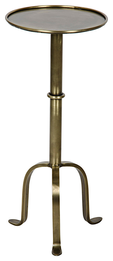 Tini Side Table, Antique Brass