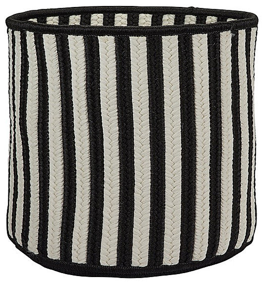Colonial Mills Basket Baja Stripe Basket Black Round
