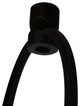 2 Light Swag Plug-In Pendant 18"w White Linen with Diffuser, Black Cord
