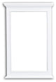 Eviva Elite Stamford White Full Framed Bathroom Vanity Mirror