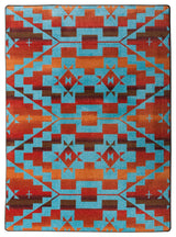 Sacred Trail Rug, Red Burst, 3'10x5'4"