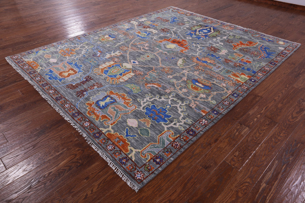 8' 0" X 10' 1" Turkish Oushak Hand-Knotted Wool Rug - Q13621