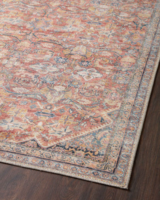 Loloi II Adrian Rust/Denim Area Rug, 2'6"x9'6"