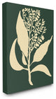 Plant Silhouette Green Yellow Design, 30"x40"