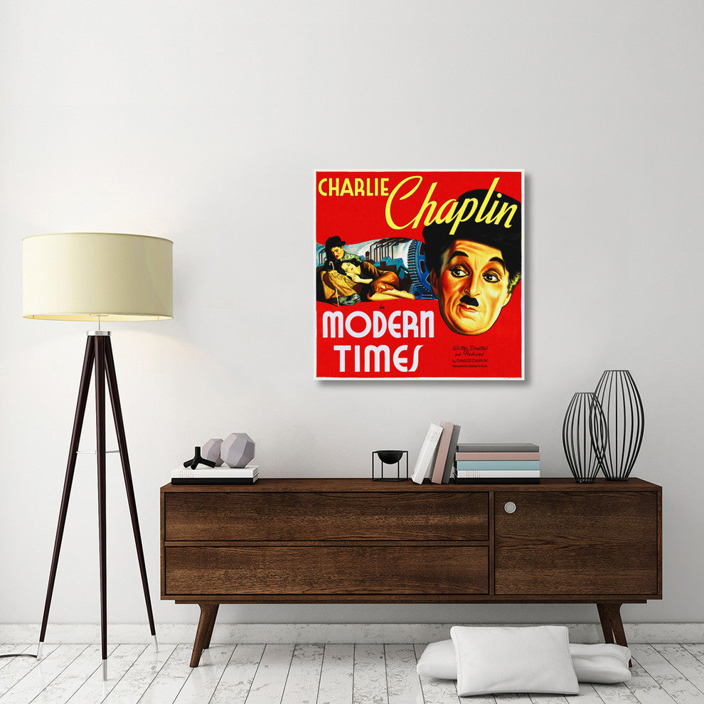 "Modern Times, 1936" Stretched Canvas Giclee by Hollywood Photo Archive, 36x36"