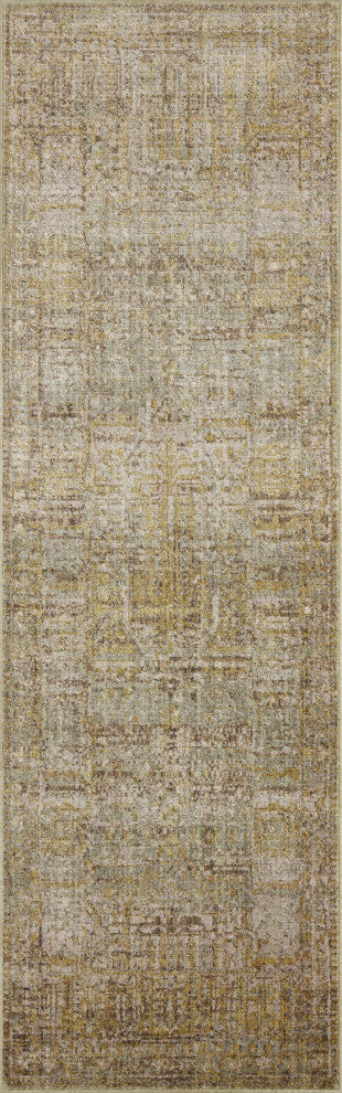 Jean Stoffer x Loloi Bradbury Dove / Gold 11''-6" x 15''-6" Area Rug