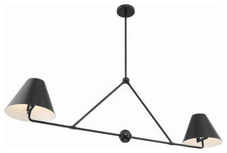 Xavier 4-Light Matte Black Chandelier