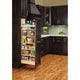 Wood Tall Cabinet Pull Out Pantry Organizer With Soft Close, 8"