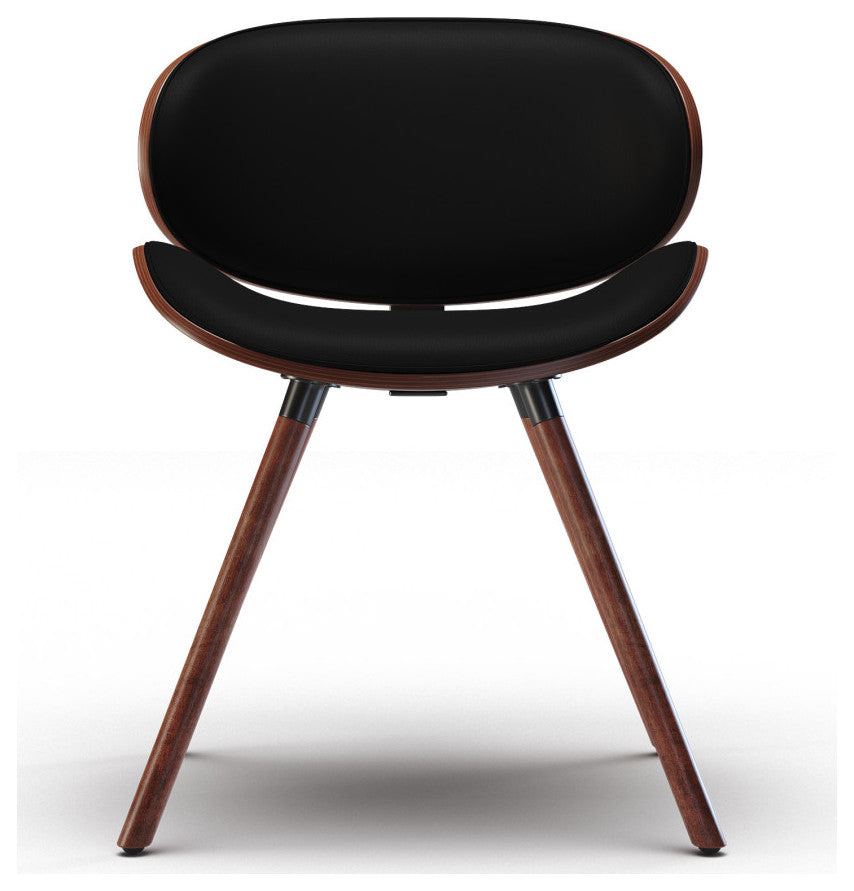 Marana Dining Chair in Black Vegan Faux Leather
