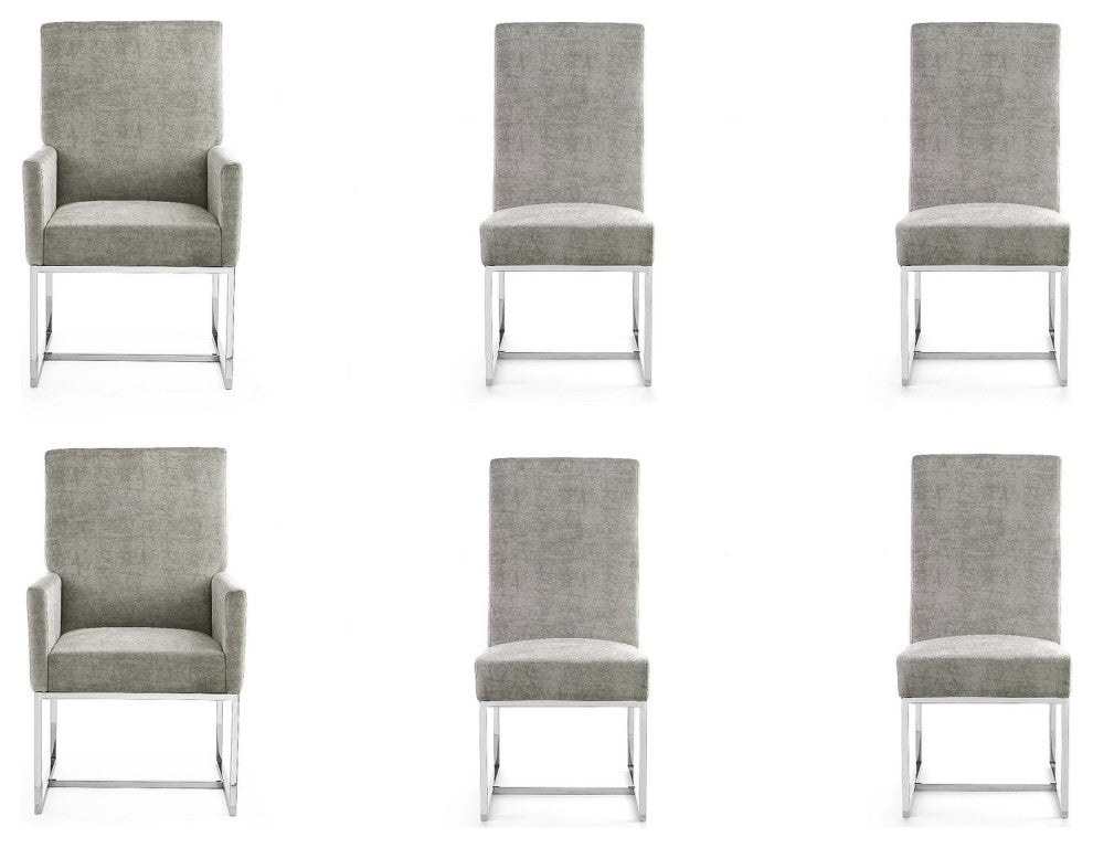 Element 6-Piece Dining Chairs, Steel