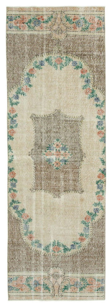 Vintage Turkish Runner Rug 3' x 8' 10", 36 in. x 106 in.