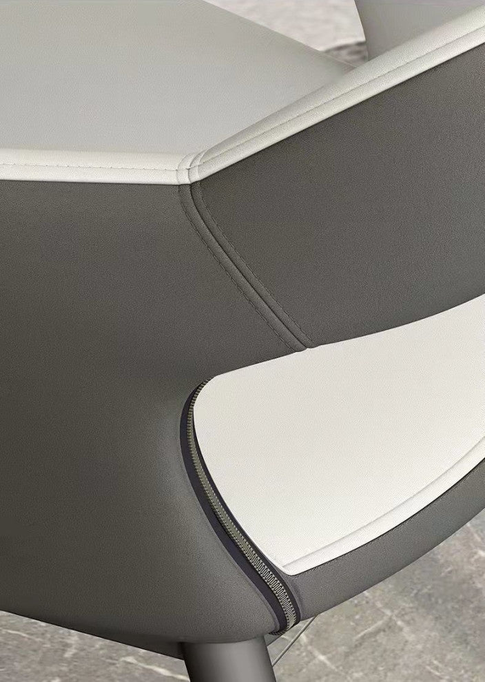 Modern Minimalist Red Backrest Desk Chair, Gray
