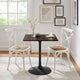 Lippa 28" Wood Square Dining Table EEI-4865-BLK-CHE