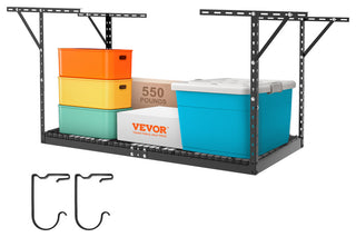 VEVOR Overhead Adjustable Garage Storage Rack 36x72in Ceiling Rack 550lbs Black