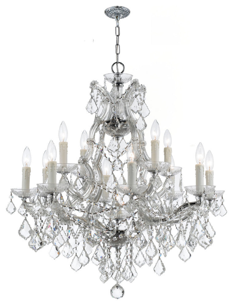 Crystorama Lighting Group 4412-CL-MWP Maria Theresa 13 Light 29"W - Gold