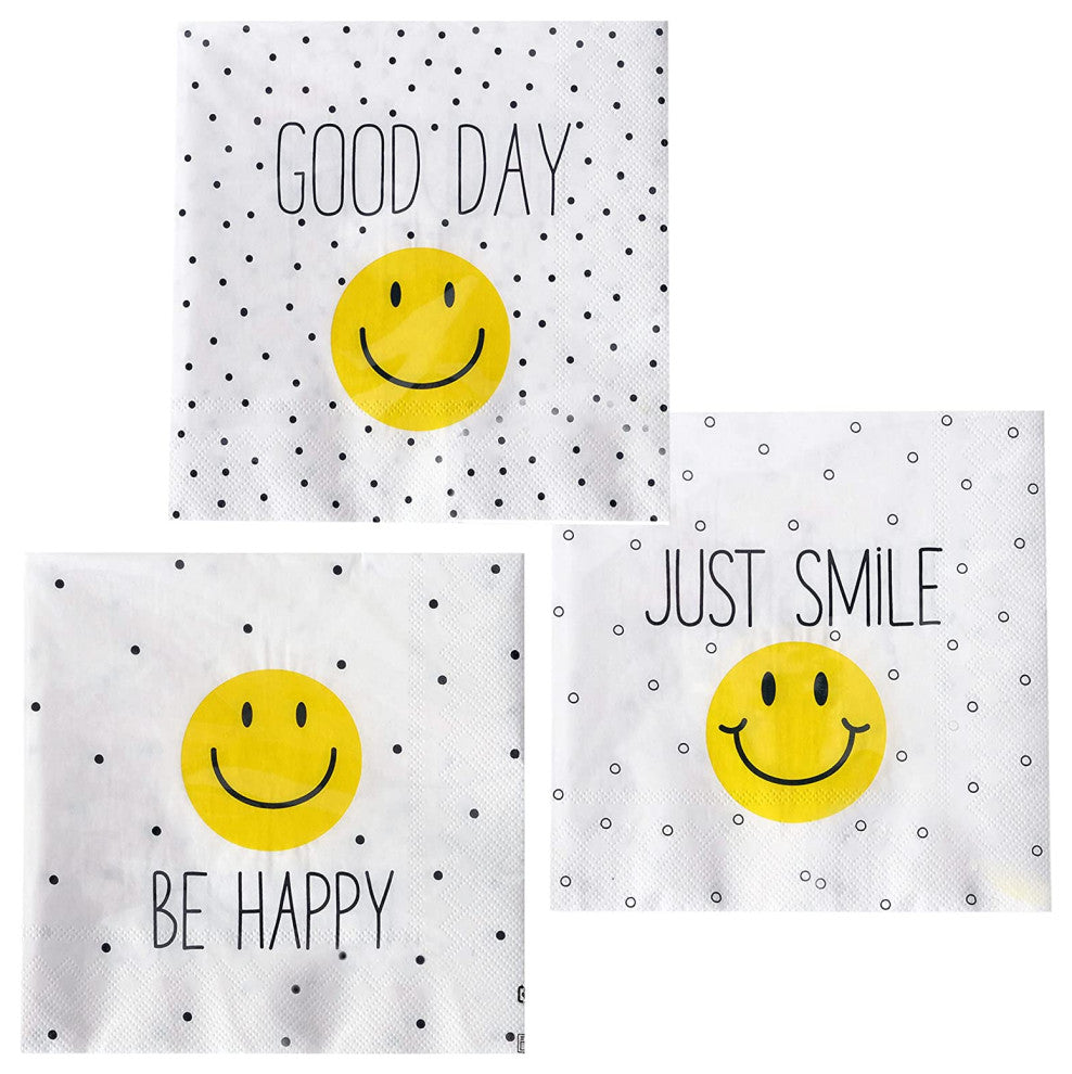 60 Count Smiley Face Napkins