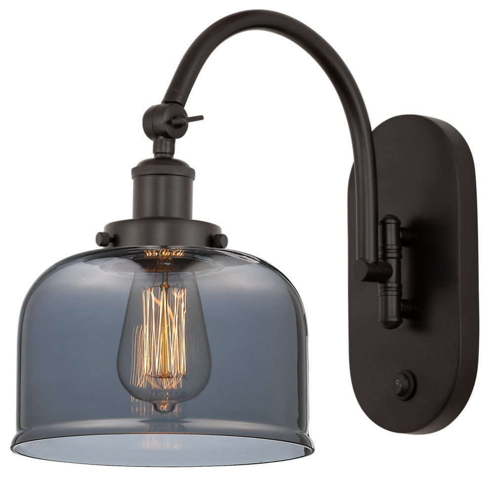 Bell Sconce, Oil Rubbed Bronze, Plated Smoke, Plated Smoke