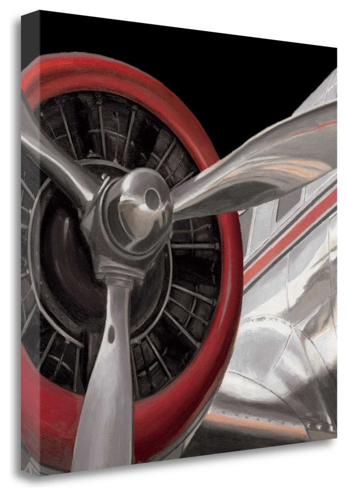 "Travel" By Air Dark Ii, Giclee Print on Gallery Wrap Canvas, Ready to Hang