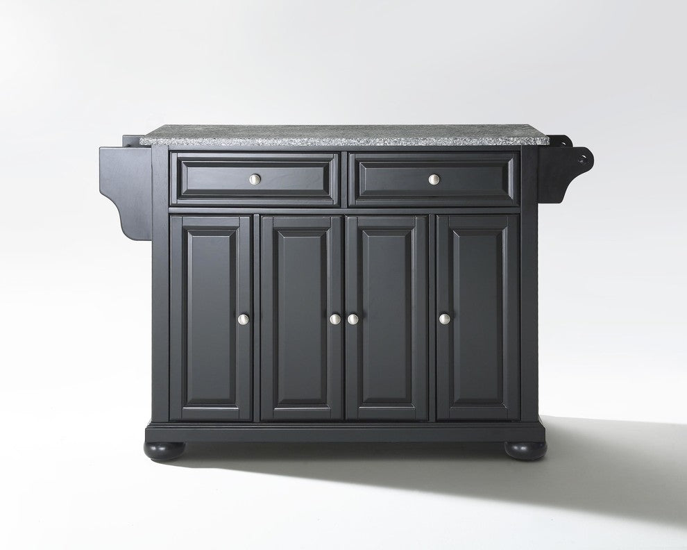 Alexandria Solid Granite Top Kitchen Island