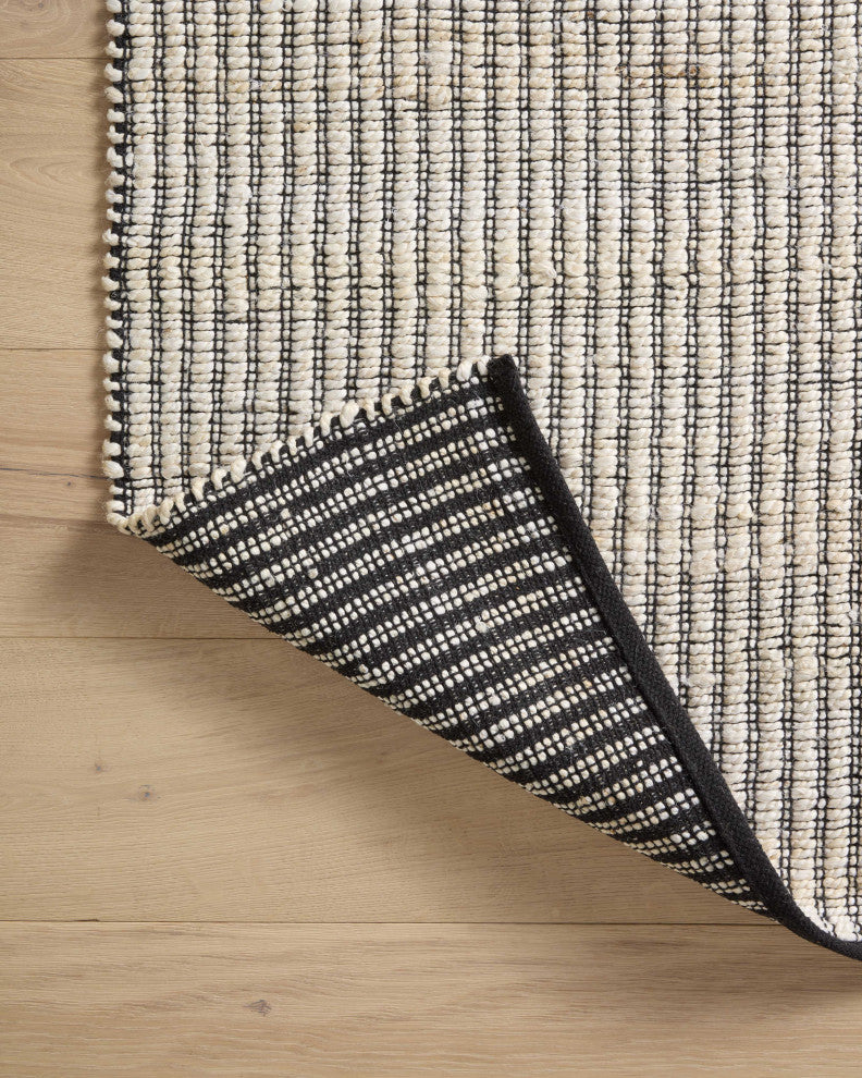 Angela Rose x Loloi Colton Ivory / Black 5''-0" x 7''-0" Area Rug
