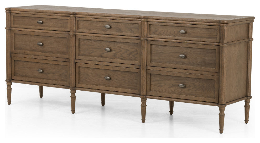 Toulouse 9 Drawer Dresser-Toasted Oak