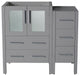 Torino Modern Bathroom Cabinet, Gray, 36"
