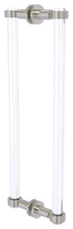 Clearview 18" Back to Back Groovy Accent Shower Door Pull, Satin Nickel