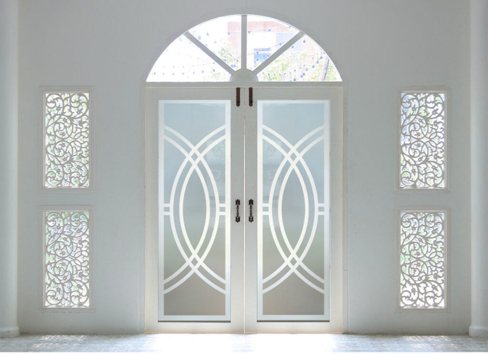 Interior Prehung Door or Interior Slab Door - Demi Circle - Primed - 24" x...