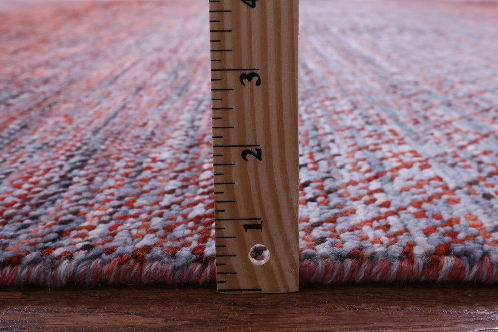 9' 10" X 13' 10" Savannah Grass Handmade Wool Rug Q9208