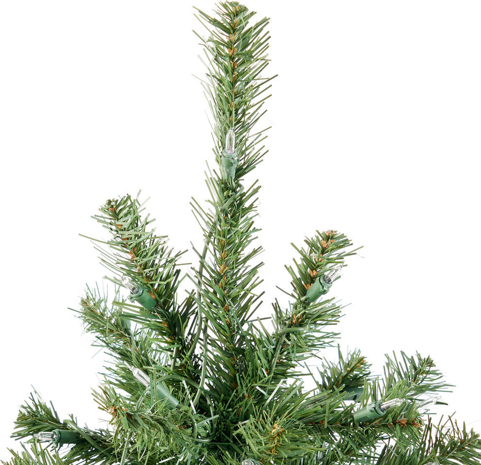 4.5' Noble Fir Artificial Christmas Tree, Pre-Lit Clear