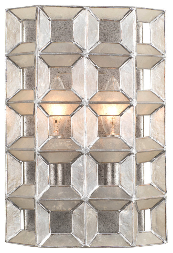 Prado 8x12" 2-Light Coastal Chic Sconce by Kalco