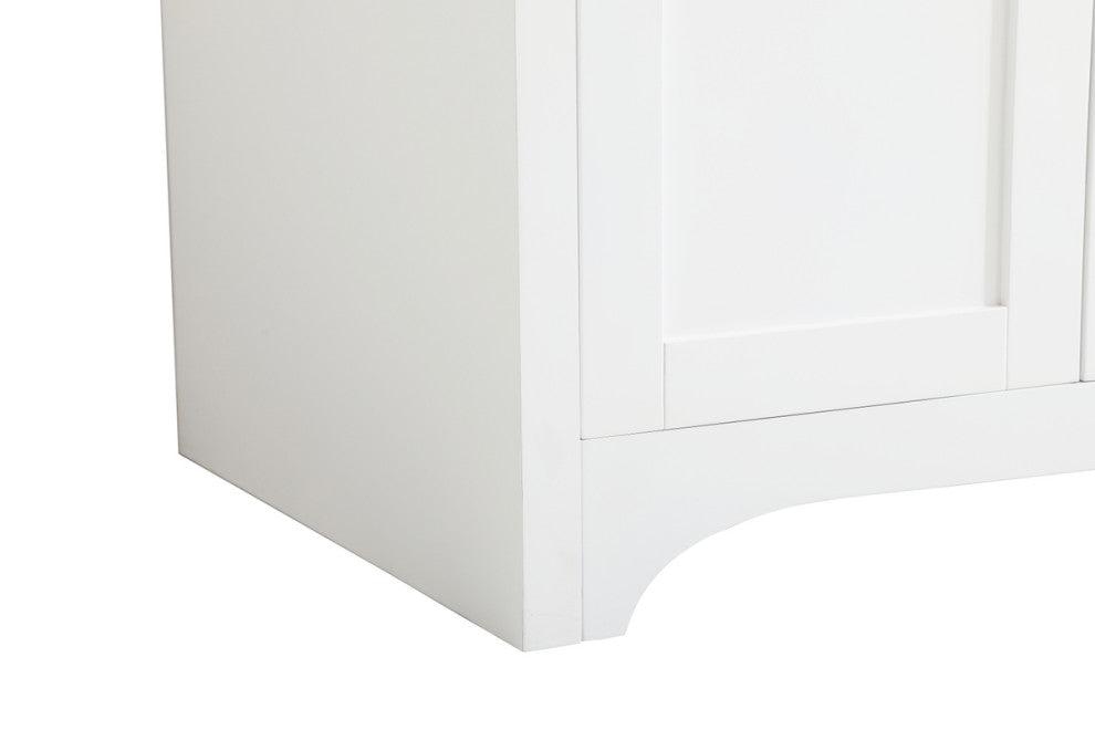 42" Single Bathroom Vanity, White