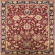Ahgly Company Indoor Square Mid-Century Modern Area Rugs, 8' Square