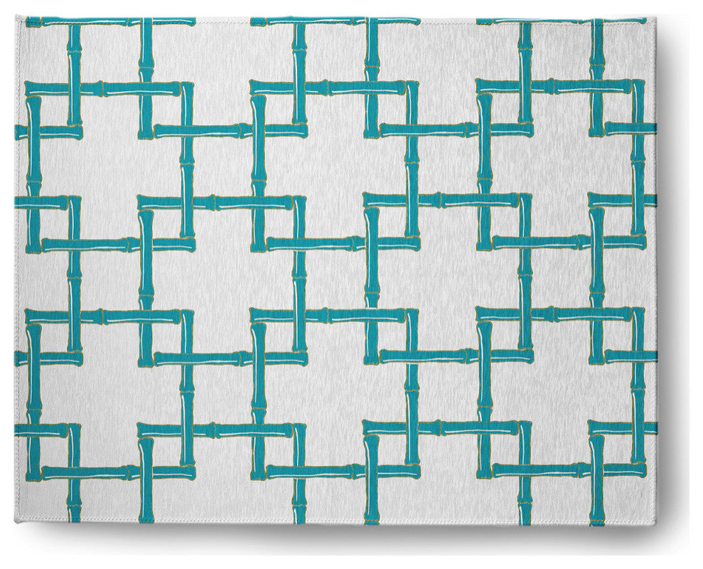 Bamboo Spring Chenille Rug, Explorer Blue, 8'x10'
