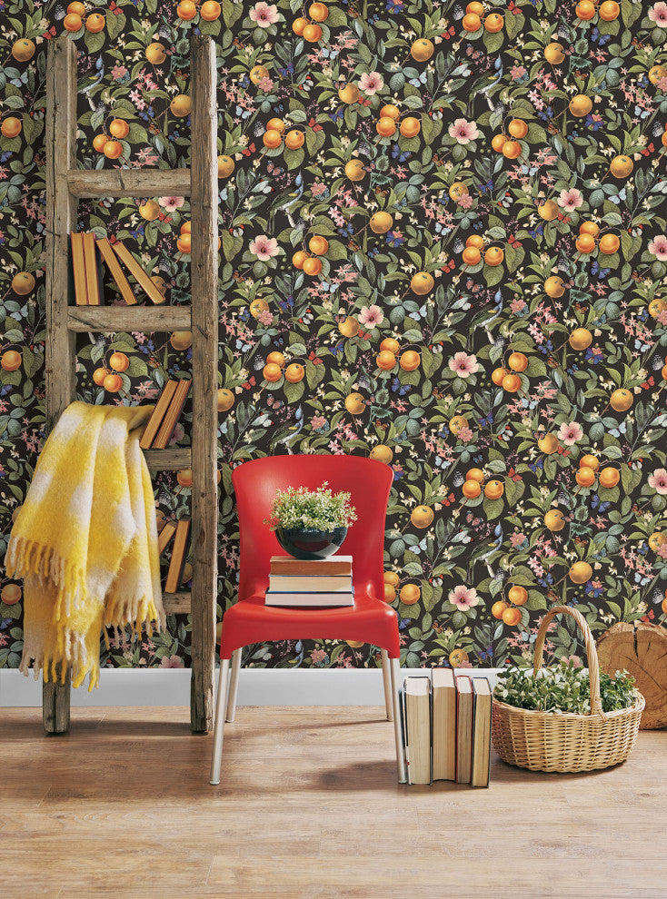 Citrus Peel and Stick Wallpaper