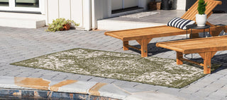 Rug Jill Zarin Jill Zarin Outdoor Green Rectangular 6' 0 x 9' 0