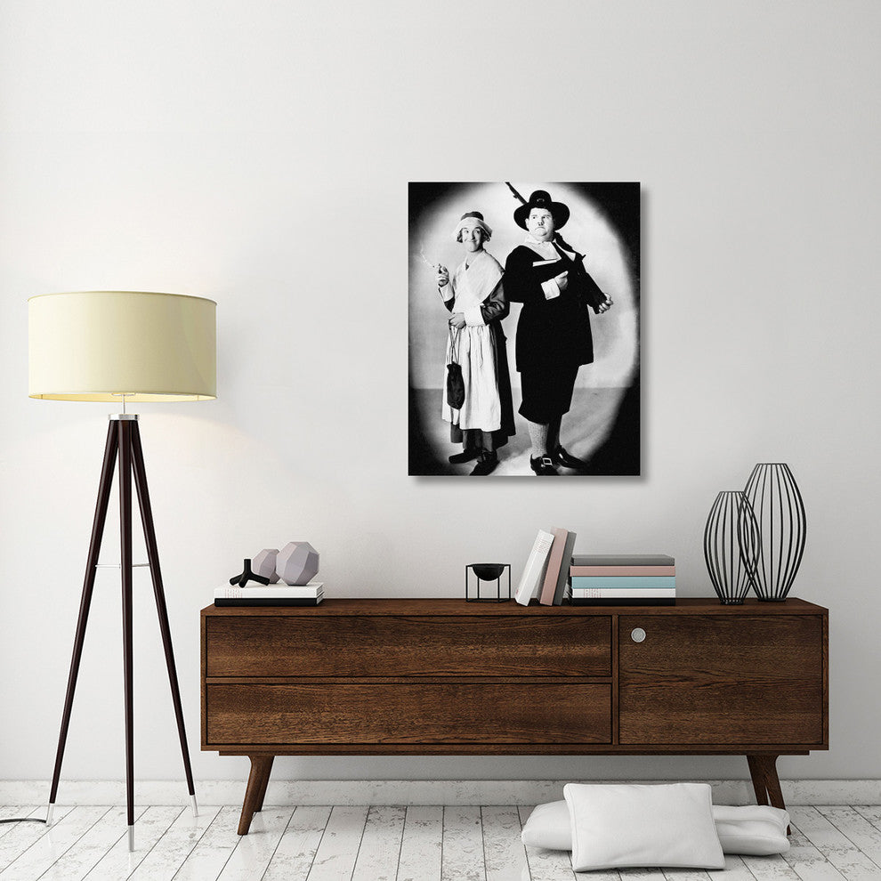 "Laurel & Hardy - Thanksgiving" Canvas by Hollywood Photo Archive, 32x40"