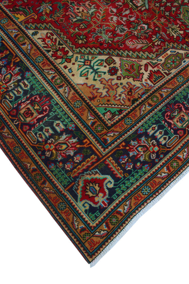 Fine Vintage Distressed Blaney Red Rug