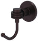 Continental Robe Hook With Dotted Accents, Antique Bronze