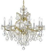 Crystorama 4409-GD-CL-MWP, 9-Light Chandelier, Gold