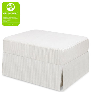 Crawford Gliding Ottoman, Fog Chatham Stripe Performance Eco-Weave