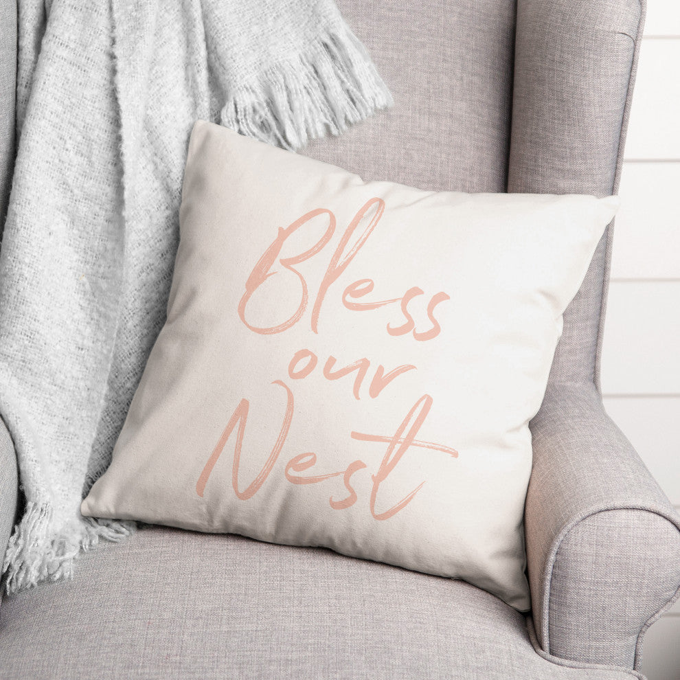 Bless Our Nest 18x18 Spun Poly Pillow