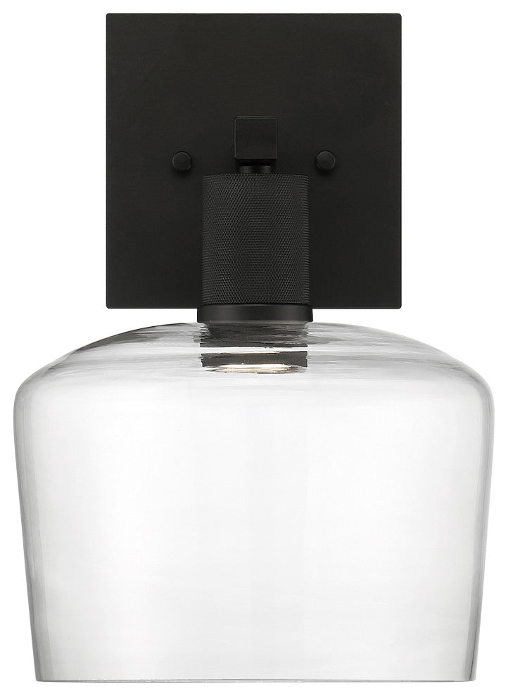 Access Port Nine 1-Light Chardonnay LED Wall Sconce Matte Black