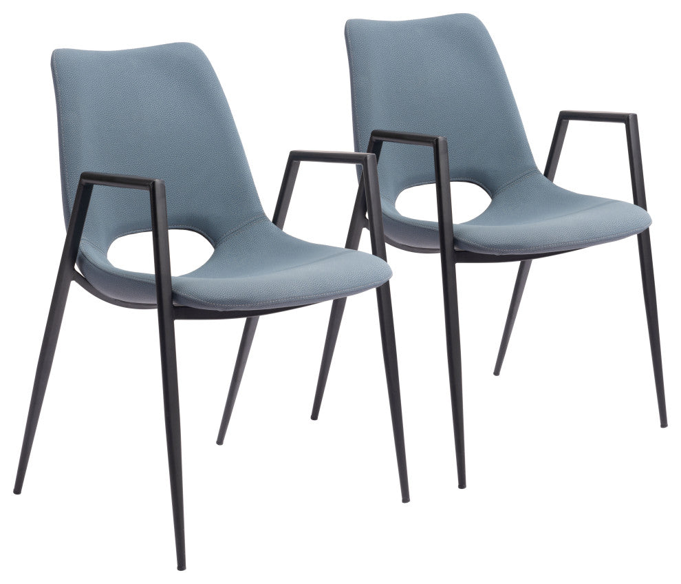 Desi Dining Chair, Set of 2 Blue