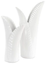 Uttermost 18222 Leafscape 15" Tall Ceramic Vase - Set of 2 - White