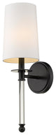 Zlite 808-1S-MB 1-Light Wall Sconce, White