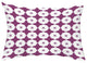 Button Up 14"x20" Abstract Decorative Outdoor Pillow, Purple